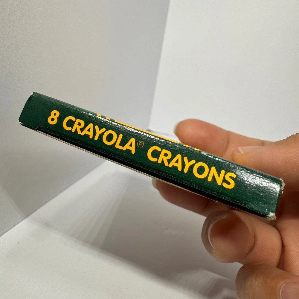 Vintage 1997 Crayola Crayons 8 Count‎ Non-Toxic Classic Yellow Box USA NEW in Bx